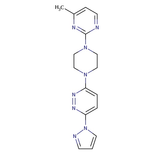 3-[4-(4-methylpyrimidin-2-yl)piperazin-1-yl]-6-(1H-pyrazol-1-yl)pyridazine