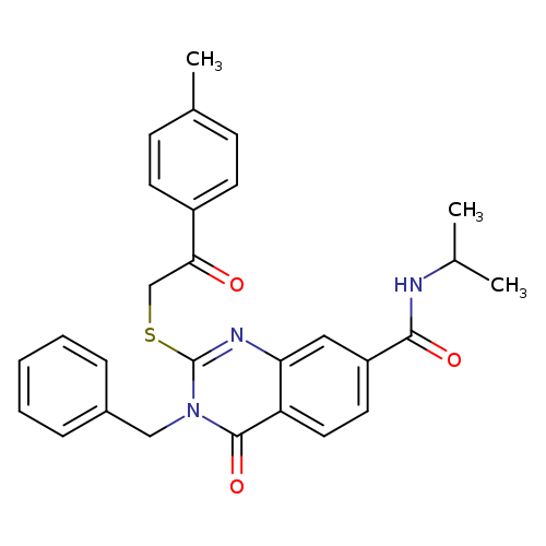 3-benzyl-2-{[2-(4-methylphenyl)-2-oxoethyl]sulfanyl}-4-oxo-N-(propan-2-yl)-3,4-dihydroquinazoline-7-carboxamide
