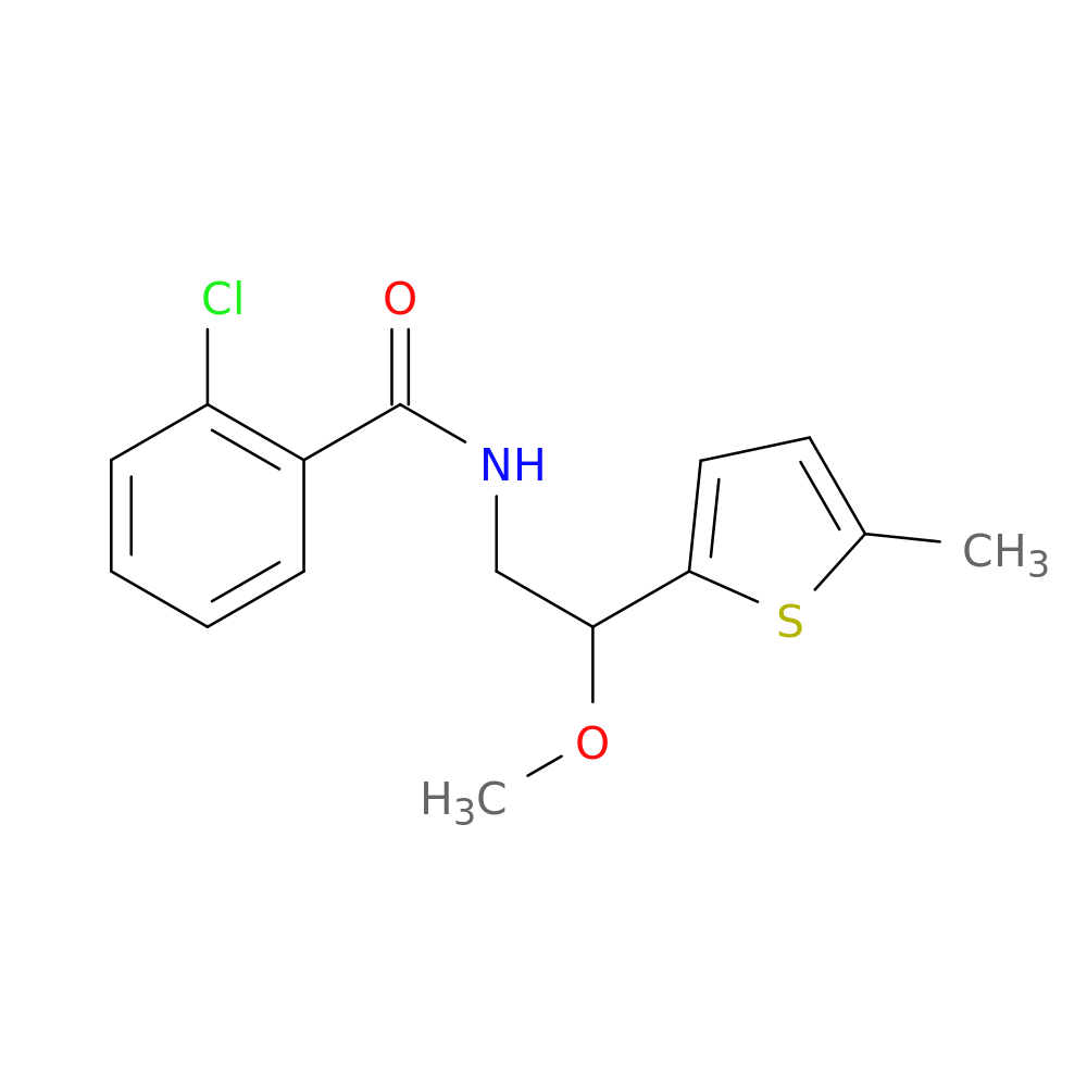 2-chloro-N-[2-methoxy-2-(5-methylthiophen-2-yl)ethyl]benzamide