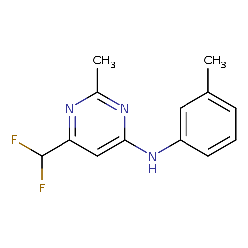 6-(difluoromethyl)-2-methyl-N-(3-methylphenyl)pyrimidin-4-amine