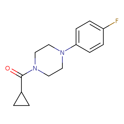 1-cyclopropanecarbonyl-4-(4-fluorophenyl)piperazine