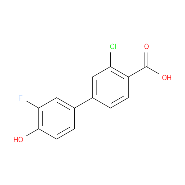 2-Chloro-4-(3-fluoro-4-hydroxyphenyl)benzoic acid