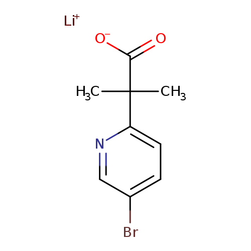 lithium(1+)2-(5-bromopyridin-2-yl)-2-methylpropanoate