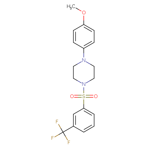 1-(4-methoxyphenyl)-4-[3-(trifluoromethyl)benzenesulfonyl]piperazine