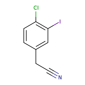 2-(4-chloro-3-iodophenyl)acetonitrile