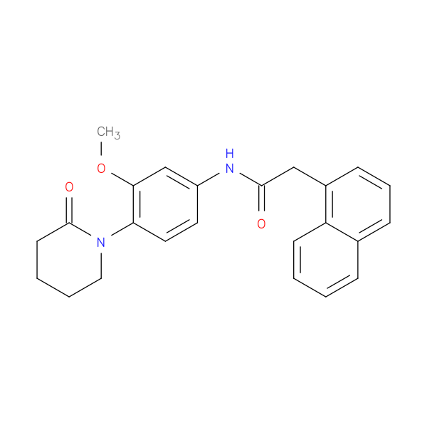 N-[3-methoxy-4-(2-oxopiperidin-1-yl)phenyl]-2-(naphthalen-1-yl)acetamide