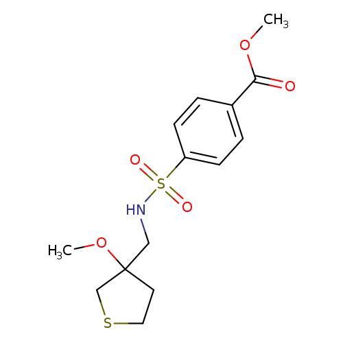 methyl 4-{[(3-methoxythiolan-3-yl)methyl]sulfamoyl}benzoate