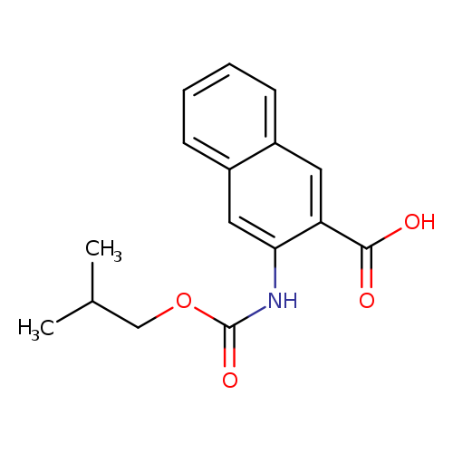 3-{[(2-methylpropoxy)carbonyl]amino}naphthalene-2-carboxylic acid
