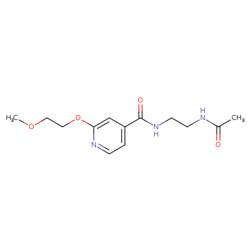 N-(2-{[2-(2-methoxyethoxy)pyridin-4-yl]formamido}ethyl)acetamide