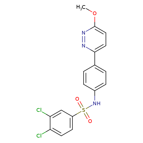 3,4-dichloro-N-[4-(6-methoxypyridazin-3-yl)phenyl]benzene-1-sulfonamide