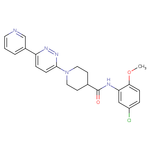 N-(5-chloro-2-methoxyphenyl)-1-[6-(pyridin-3-yl)pyridazin-3-yl]piperidine-4-carboxamide