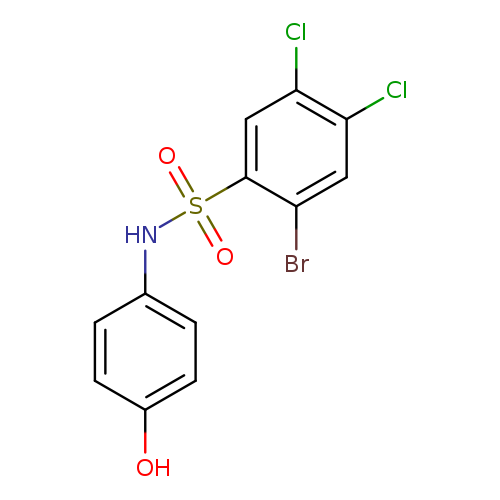 2-bromo-4,5-dichloro-N-(4-hydroxyphenyl)benzene-1-sulfonamide
