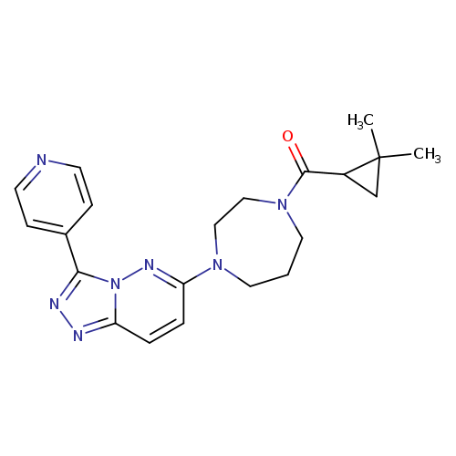 1-(2,2-dimethylcyclopropanecarbonyl)-4-[3-(pyridin-4-yl)-[1,2,4]triazolo[4,3-b]pyridazin-6-yl]-1,4-diazepane