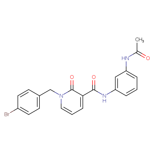 1-[(4-bromophenyl)methyl]-N-(3-acetamidophenyl)-2-oxo-1,2-dihydropyridine-3-carboxamide
