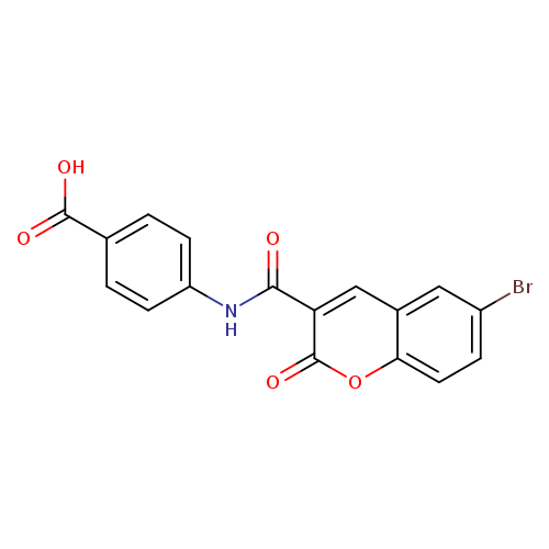 4-(6-bromo-2-oxo-2H-chromene-3-amido)benzoic acid