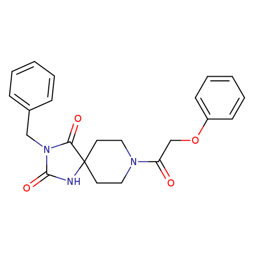 3-benzyl-8-(2-phenoxyacetyl)-1,3,8-triazaspiro[4.5]decane-2,4-dione