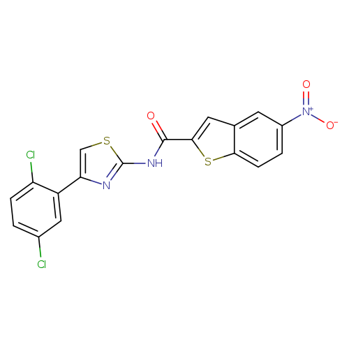 N-[4-(2,5-dichlorophenyl)-1,3-thiazol-2-yl]-5-nitro-1-benzothiophene-2-carboxamide