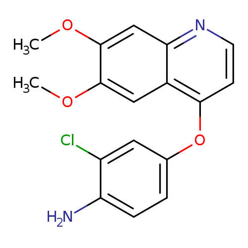 Benzenamine, 2-chloro-4-[(6,7-dimethoxy-4-quinolinyl)oxy]-