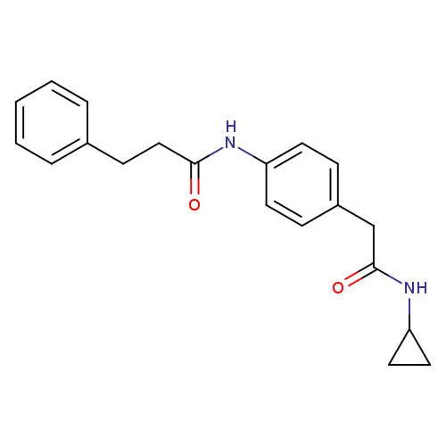 N-{4-[(cyclopropylcarbamoyl)methyl]phenyl}-3-phenylpropanamide