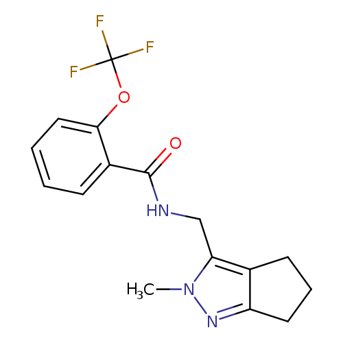 N-({2-methyl-2H,4H,5H,6H-cyclopenta[c]pyrazol-3-yl}methyl)-2-(trifluoromethoxy)benzamide