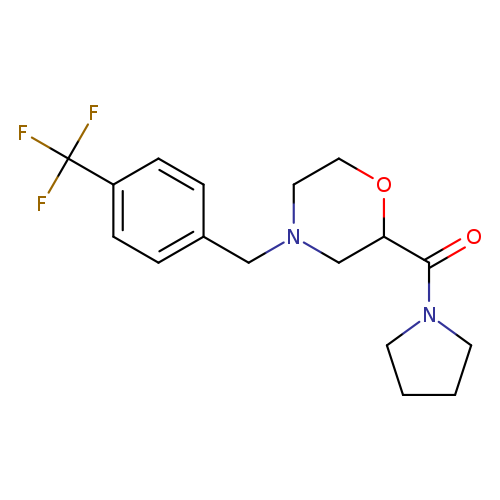 2-(pyrrolidine-1-carbonyl)-4-{[4-(trifluoromethyl)phenyl]methyl}morpholine