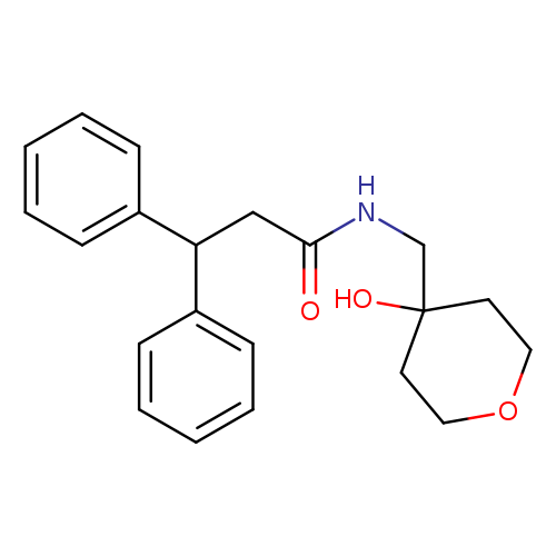 N-[(4-hydroxyoxan-4-yl)methyl]-3,3-diphenylpropanamide
