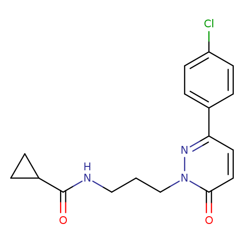 N-{3-[3-(4-chlorophenyl)-6-oxo-1,6-dihydropyridazin-1-yl]propyl}cyclopropanecarboxamide
