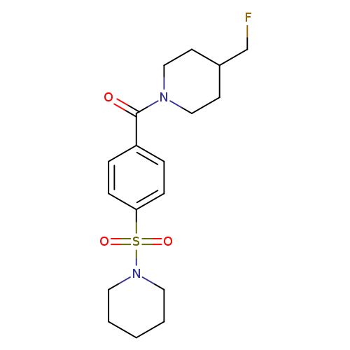 4-(fluoromethyl)-1-[4-(piperidine-1-sulfonyl)benzoyl]piperidine