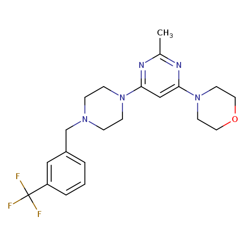 4-[2-methyl-6-(4-{[3-(trifluoromethyl)phenyl]methyl}piperazin-1-yl)pyrimidin-4-yl]morpholine