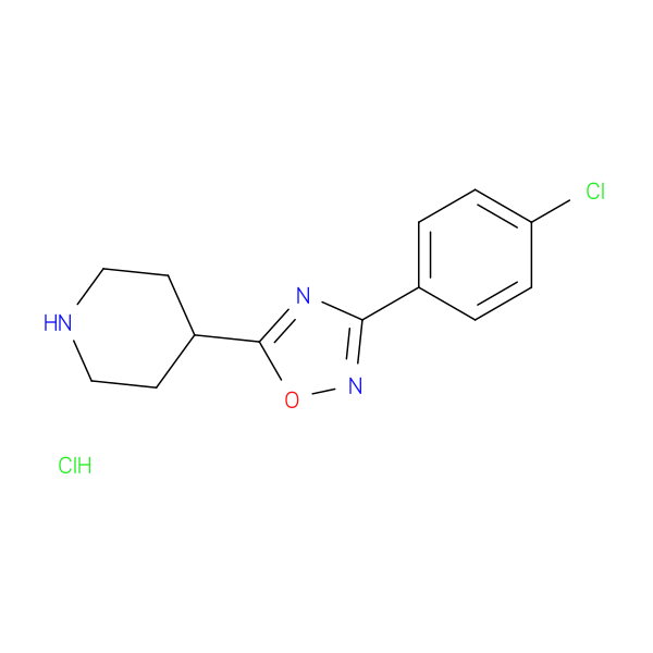 4-[3-(4-chlorophenyl)-1,2,4-oxadiazol-5-yl]piperidine hydrochloride