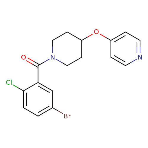 4-{[1-(5-bromo-2-chlorobenzoyl)piperidin-4-yl]oxy}pyridine