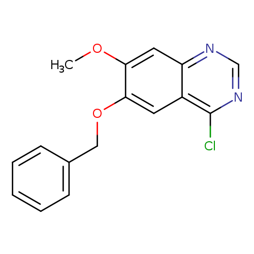 Quinazoline, 4-chloro-7-methoxy-6-(phenylmethoxy)-