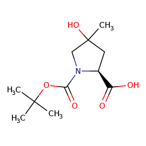 (2S)-4-hydroxy-4-methyl-1-[(2-methylpropan-2-yl)oxycarbonyl]pyrrolidine-2-carboxylic acid