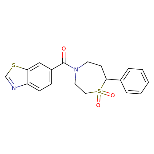 4-(1,3-benzothiazole-6-carbonyl)-7-phenyl-1lambda6,4-thiazepane-1,1-dione
