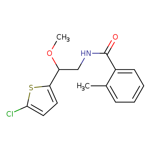 N-[2-(5-chlorothiophen-2-yl)-2-methoxyethyl]-2-methylbenzamide