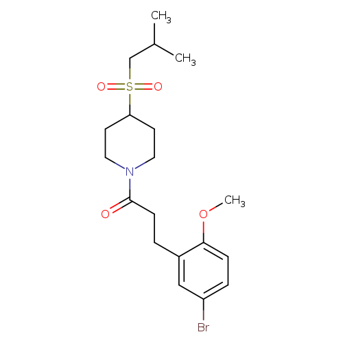 3-(5-bromo-2-methoxyphenyl)-1-[4-(2-methylpropanesulfonyl)piperidin-1-yl]propan-1-one