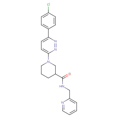 1-[6-(4-chlorophenyl)pyridazin-3-yl]-N-[(pyridin-2-yl)methyl]piperidine-3-carboxamide