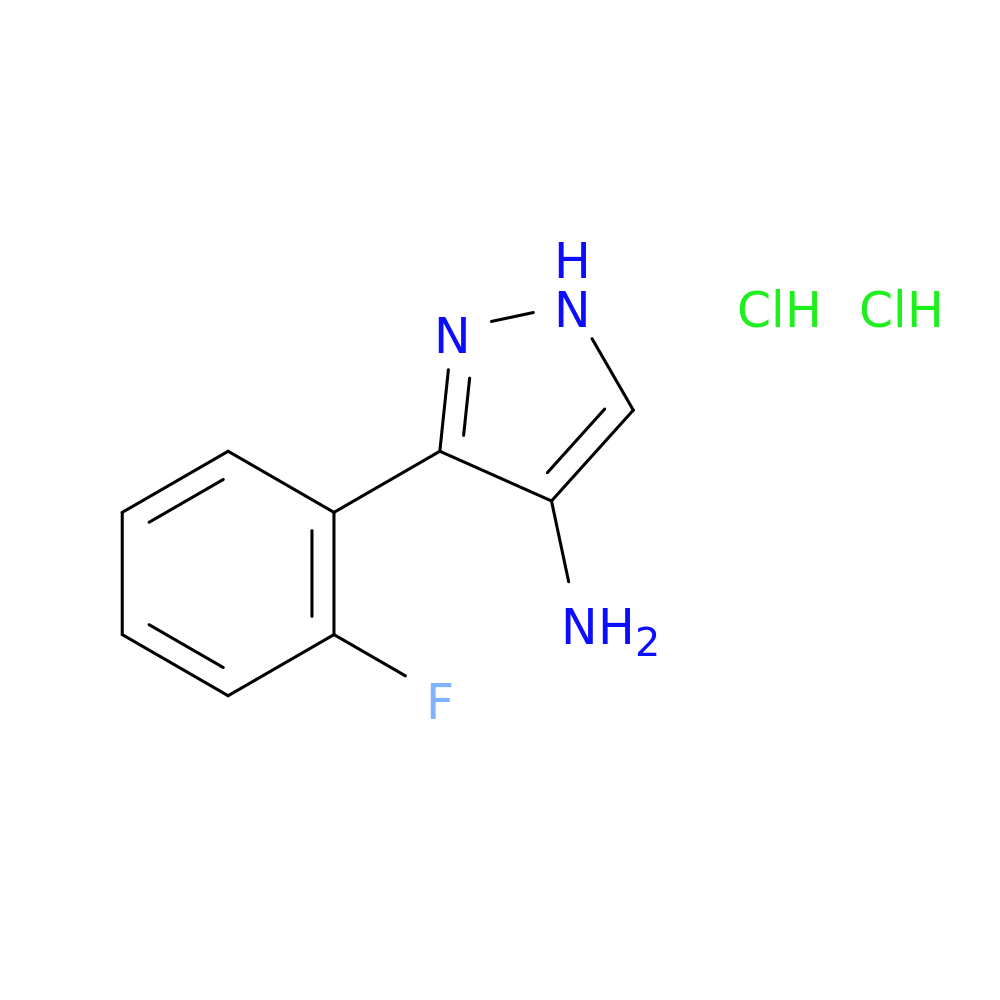 3-(2-FLUOROPHENYL)-1H-PYRAZOL-4-AMINE DIHYDROCHLORIDE