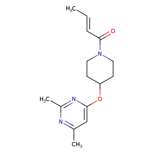 (2E)-1-{4-[(2,6-dimethylpyrimidin-4-yl)oxy]piperidin-1-yl}but-2-en-1-one
