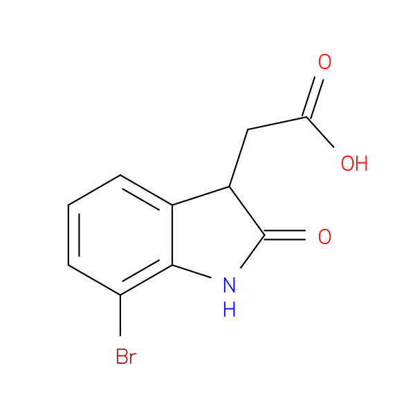 2-(7-Bromo-2-oxo-2,3-dihydro-1H-indol-3-yl)acetic acid