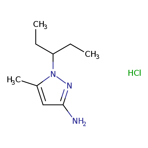 5-methyl-1-(pentan-3-yl)-1H-pyrazol-3-amine hydrochloride