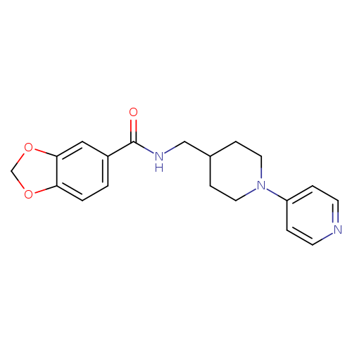 N-{[1-(pyridin-4-yl)piperidin-4-yl]methyl}-2H-1,3-benzodioxole-5-carboxamide