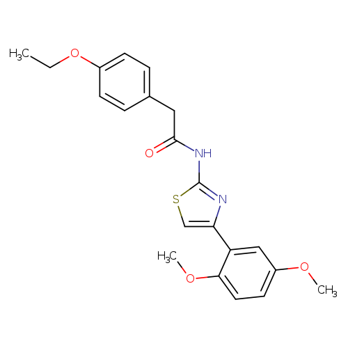 N-[4-(2,5-dimethoxyphenyl)-1,3-thiazol-2-yl]-2-(4-ethoxyphenyl)acetamide