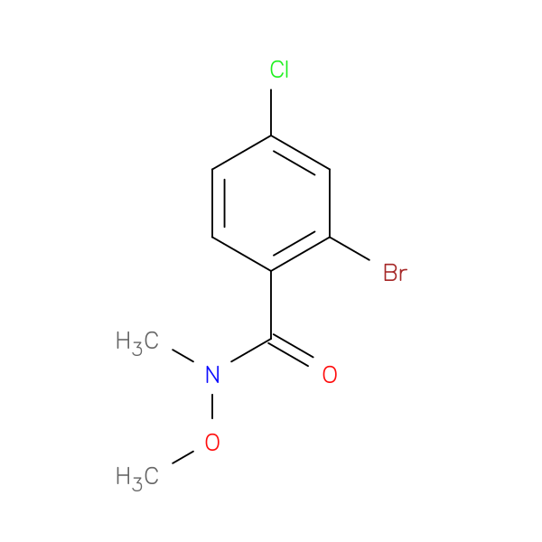 2-Bromo-4-chloro-n-methoxy-n-methylbenzamide