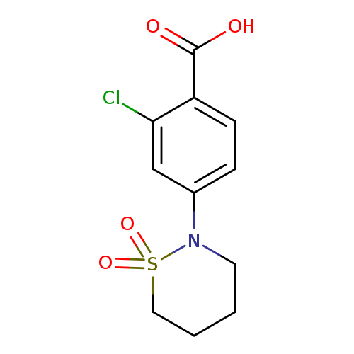 2-chloro-4-(1,1-dioxo-1lambda6,2-thiazinan-2-yl)benzoic acid