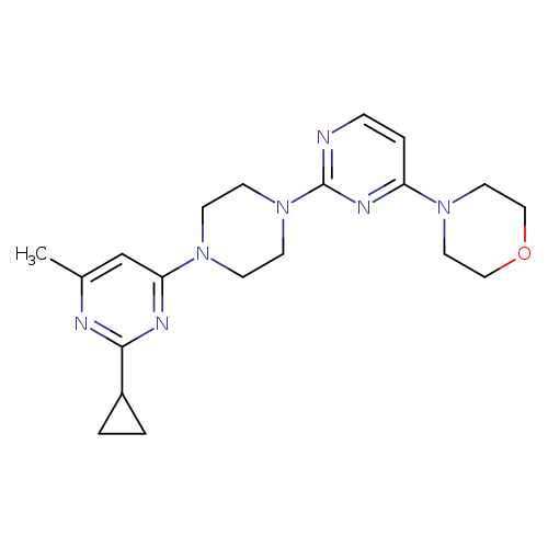 4-{2-[4-(2-cyclopropyl-6-methylpyrimidin-4-yl)piperazin-1-yl]pyrimidin-4-yl}morpholine