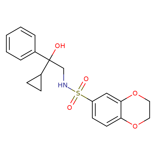 N-(2-cyclopropyl-2-hydroxy-2-phenylethyl)-2,3-dihydro-1,4-benzodioxine-6-sulfonamide