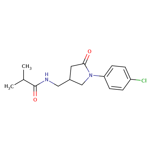N-{[1-(4-chlorophenyl)-5-oxopyrrolidin-3-yl]methyl}-2-methylpropanamide