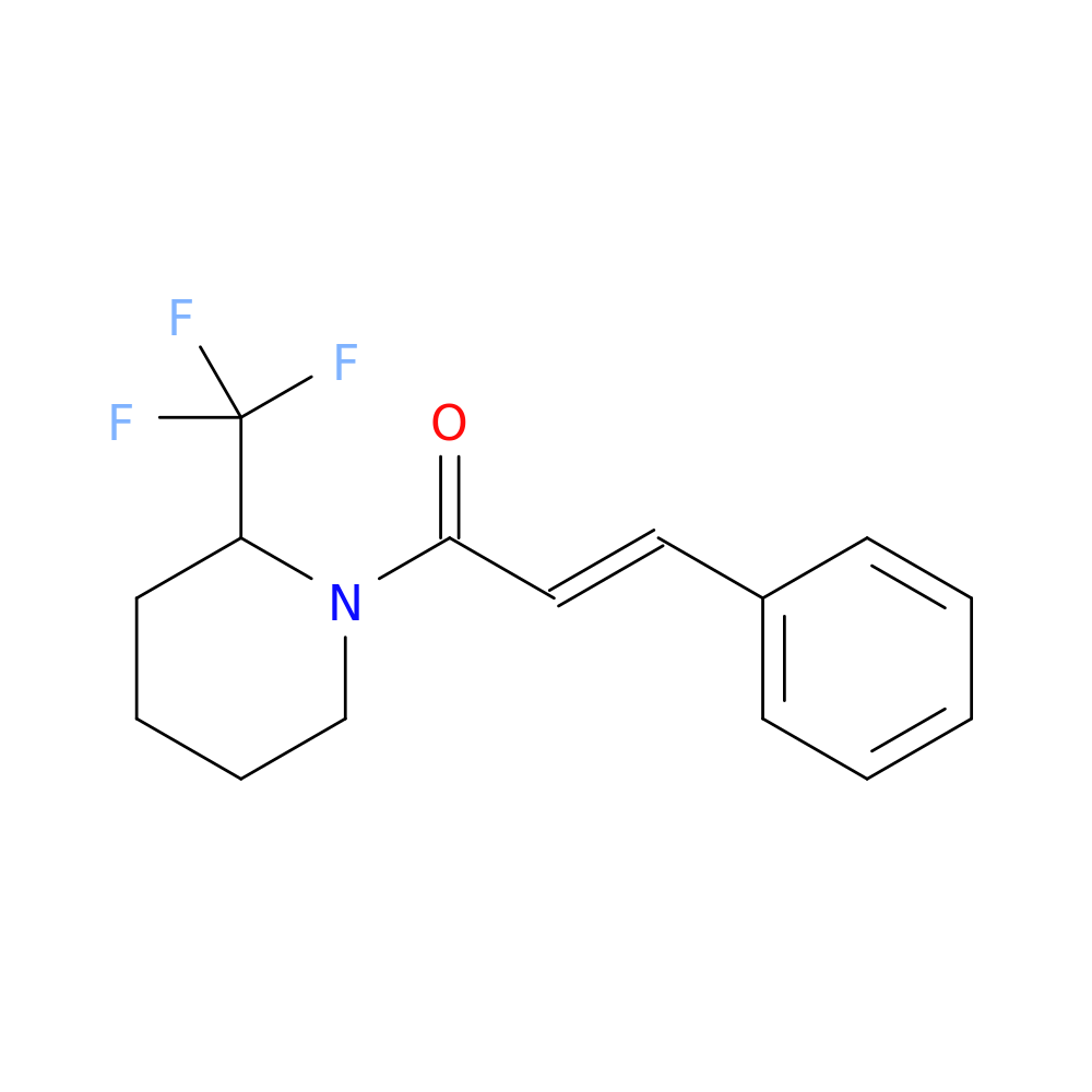 (2E)-3-phenyl-1-[2-(trifluoromethyl)piperidin-1-yl]prop-2-en-1-one