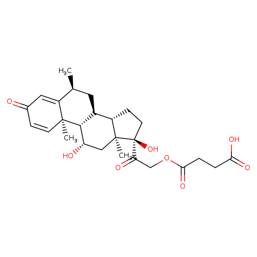 (6α,11β)-21-(3-Carboxy-1-oxopropoxy)-11,17-dihydroxy-6-methylpregna-1,4-diene-3,20-dione